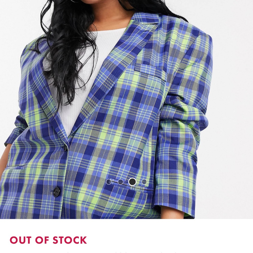 Plaid blazer